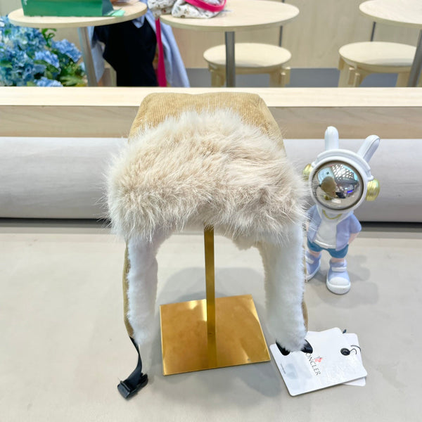 CAPPELLO AVATOR IN VELLUTO A COSTE MARRONE TORTILLA E FODERA IN PILE 434985