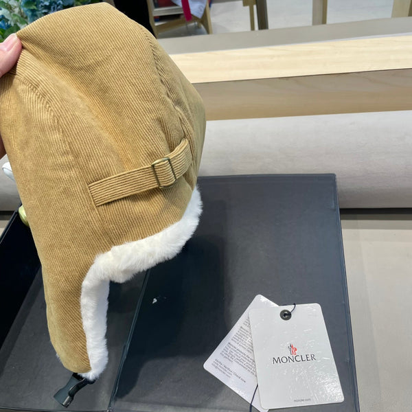 CAPPELLO AVATOR IN VELLUTO A COSTE MARRONE TORTILLA E FODERA IN PILE 434985