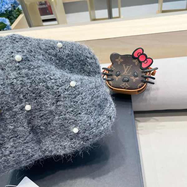 BERRETTO IN LANA GRIGIO SQUALO 430083