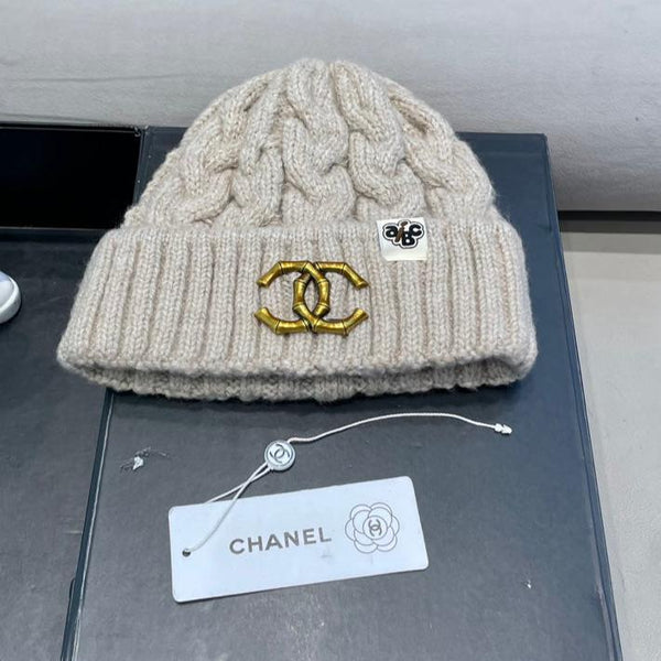 CAPPELLO BEANIE IN LANA CYSTER TAN 431706