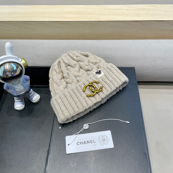 CAPPELLO BEANIE IN LANA CYSTER TAN 431706