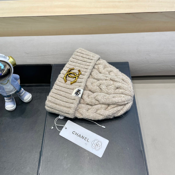 CAPPELLO BEANIE IN LANA CYSTER TAN 431706