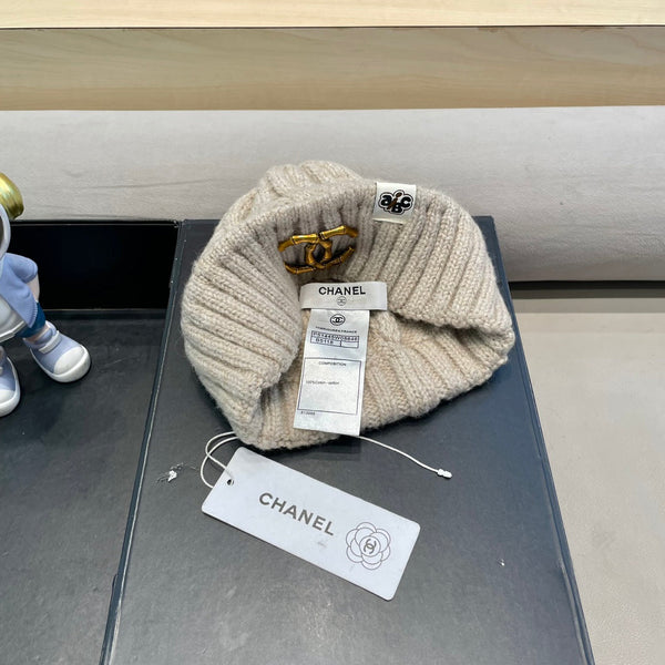 CAPPELLO BEANIE IN LANA CYSTER TAN 431706