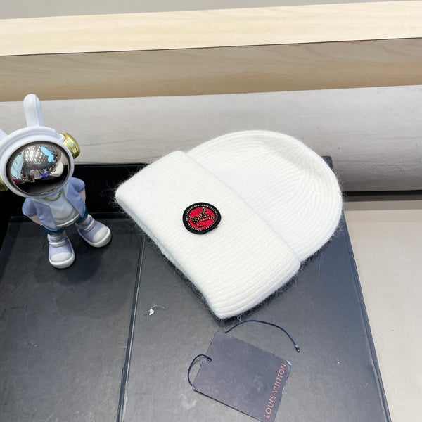 BERRETTO IN LANA BIANCA E PELLICCIA DI CONIGLIO 433475