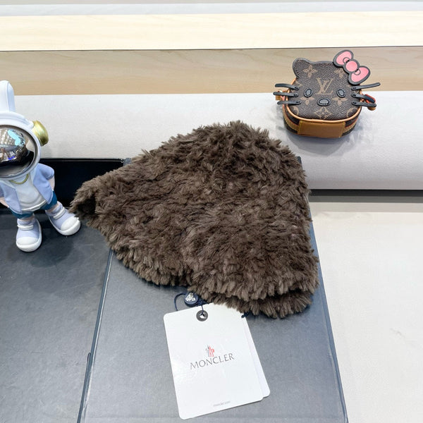 BUCKET HAT IN MOCHA BROWN FLEECE 435039