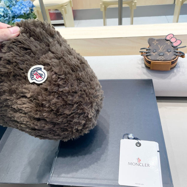 BUCKET HAT IN MOCHA BROWN FLEECE 435039