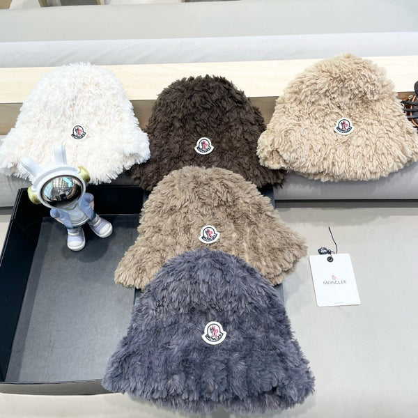 BUCKET HAT IN WHITE FLEECE 435040