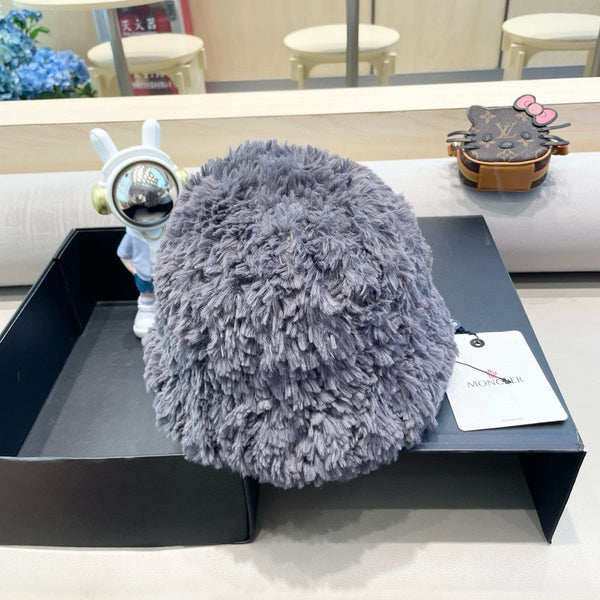 BUCKET HAT IN SLATE GRAY FLEECE 435041