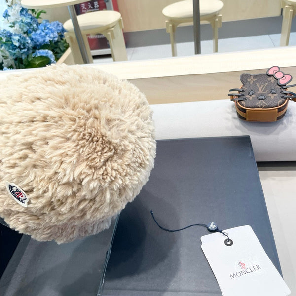 BUCKET HAT IN BISQUE BEIGE FLEECE 435043