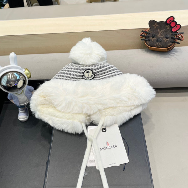 BERRETTO IN LANA E PILE BIANCHI 436749