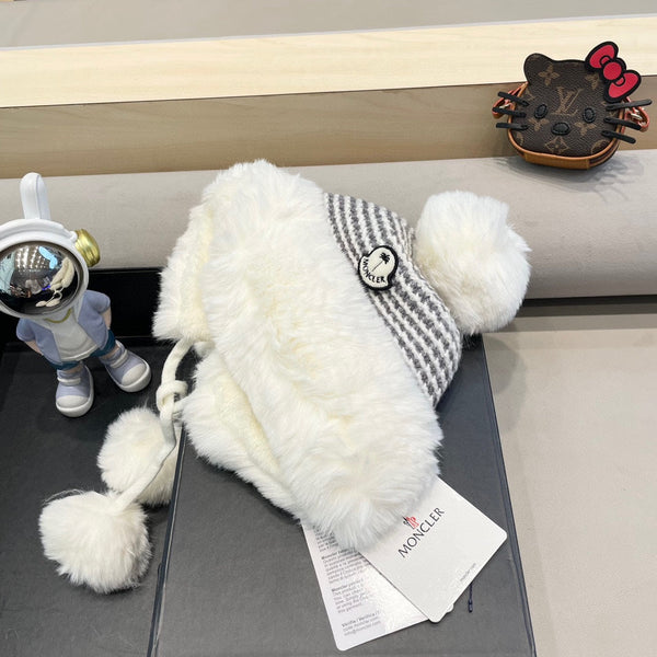 BERRETTO IN LANA E PILE BIANCHI 436749