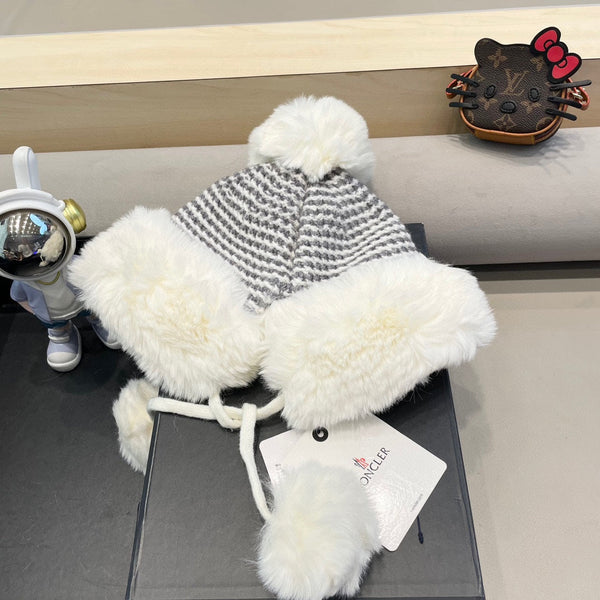 BERRETTO IN LANA E PILE BIANCHI 436749