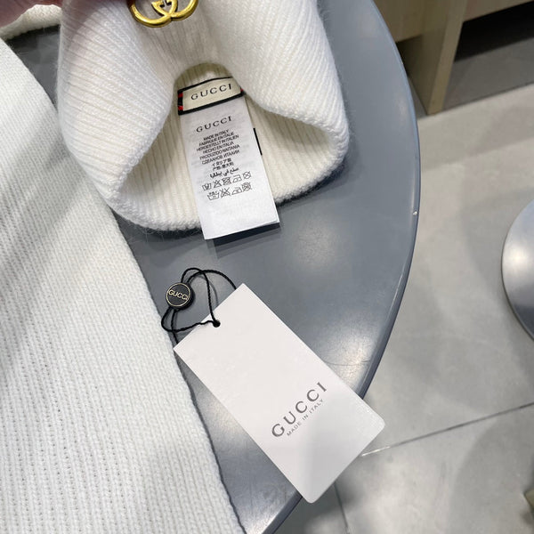 SET SCIARPA E CAPPELLO IN CASHMERE BIANCO 436220