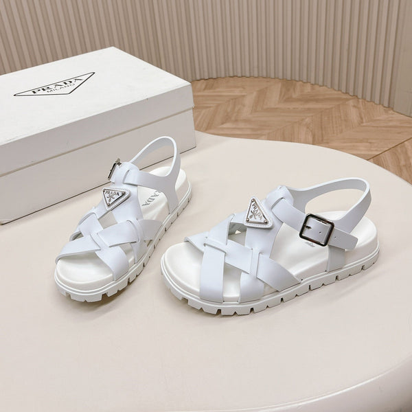 Sandali Pra con cinturini intrecciati 30 Bianco