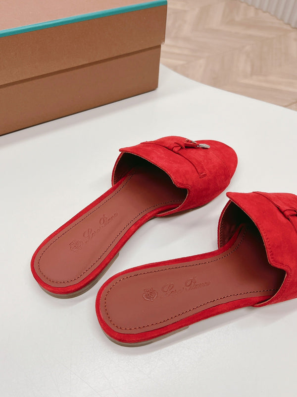 LP SUMMER CHARMS SANDALS IN CHERRY SUEDE