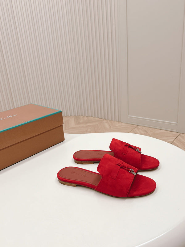 LP SUMMER CHARMS SANDALS IN CHERRY SUEDE