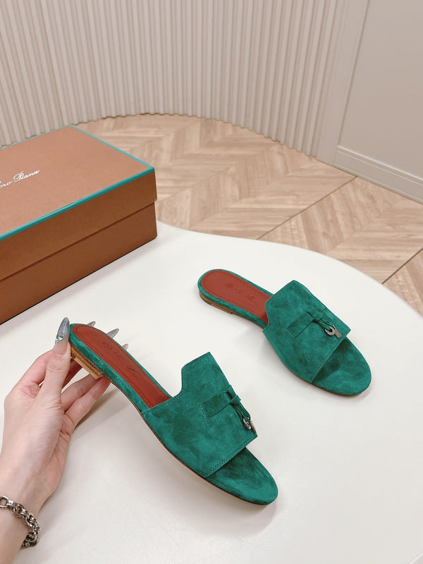 LP SUMMER CHARMS SANDALS IN TEAL BLUE SUEDE