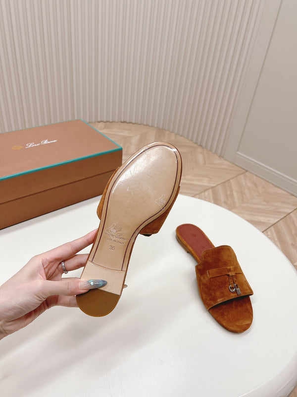 LP SUMMER CHARMS SANDALS IN BROWN SUEDE