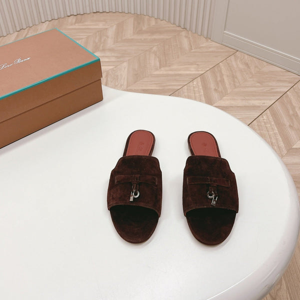 LP SUMMER CHARMS SANDALS IN BURNT UMBER SUEDE