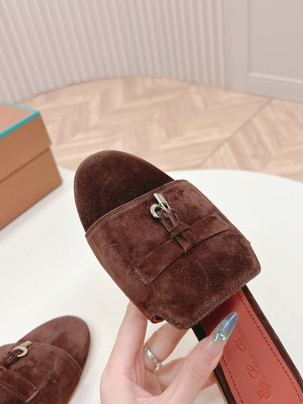 LP SUMMER CHARMS SANDALS IN BURNT UMBER SUEDE