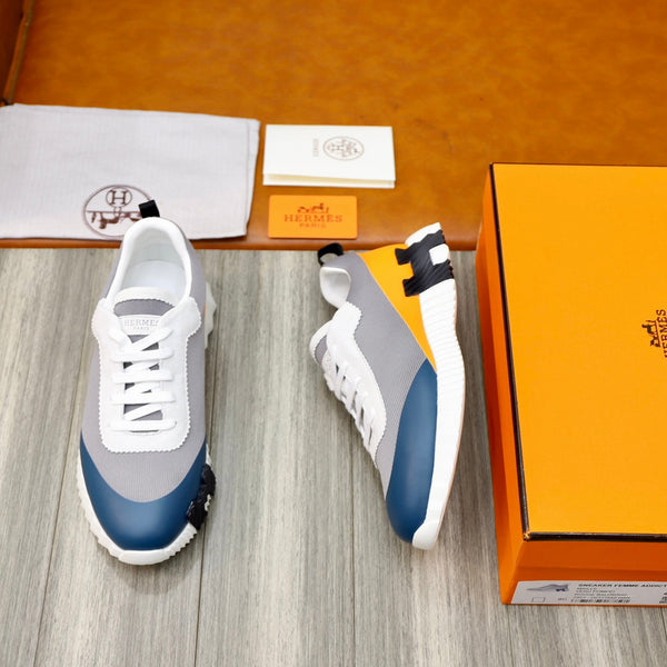 HM BOUNCING SNEAKER NAVY AND GRAY CANVAS