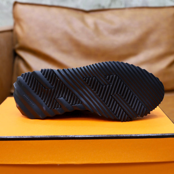 SNEAKER HM BOUNCING IN TELA NERA E PELLE DI VITELLO