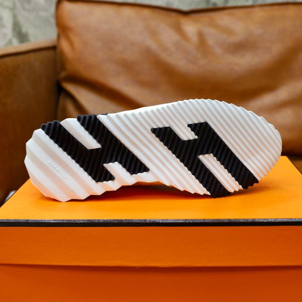 SNEAKER HM BOUNCING IN TELA BIANCA E PELLE DI VITELLO