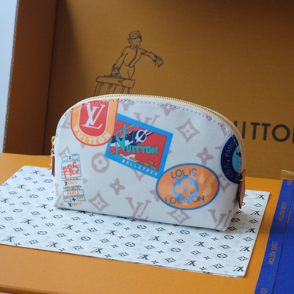 LV M14909 Cosmetic Pouch PM Multicolor Monogram Dune Canvas