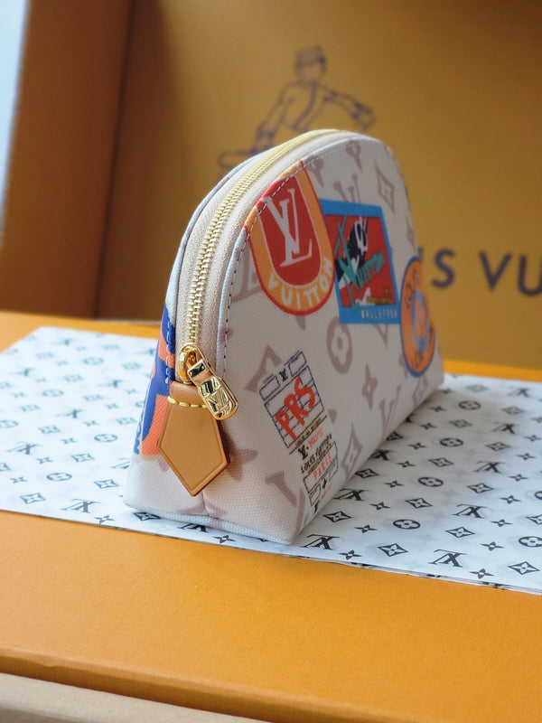 LV M14909 Cosmetic Pouch PM Multicolor Monogram Dune Canvas