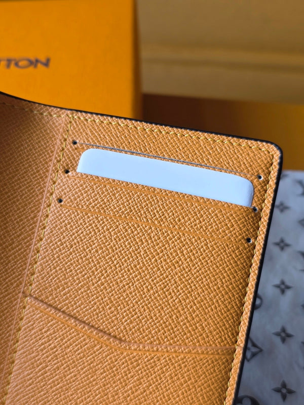 LV Pocket Organizer Dark Blue Teal Green Cowhide