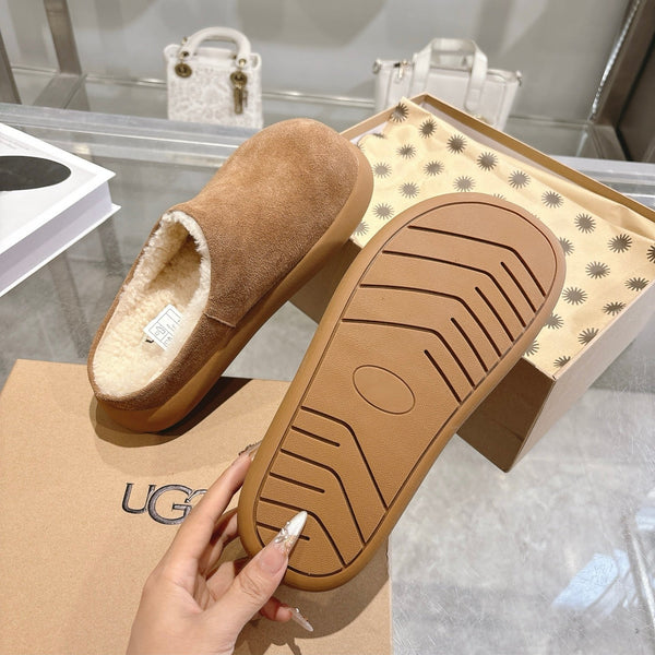 UGG Classic Ultra Mini Mule Brown Wool Suede 518886