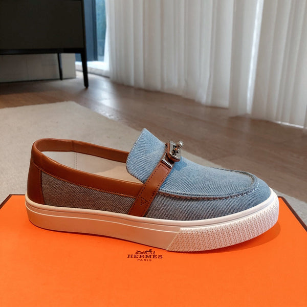 SNEAKER SLIP-ON HM GAME DENIM AZZURRO