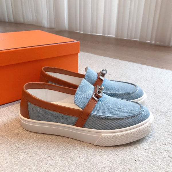 SNEAKER SLIP-ON HM GAME DENIM AZZURRO