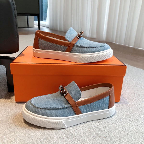 SNEAKER SLIP-ON HM GAME DENIM AZZURRO