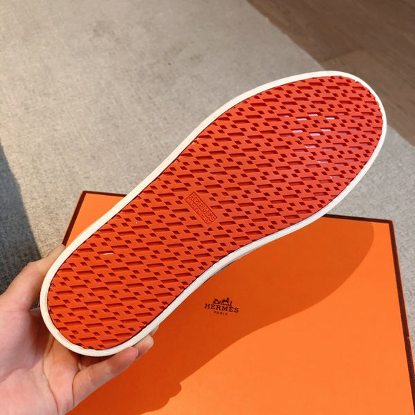 SNEAKER HM BOOMERANG IN PELLE DI VITELLO BIANCA E ROSSA