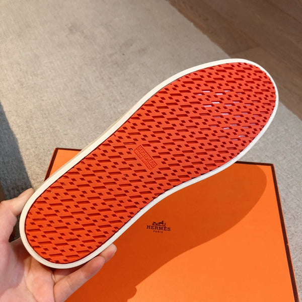 HM BOOMERANG SNEAKER MULTI WHITE AND GRAY CALFSKIN