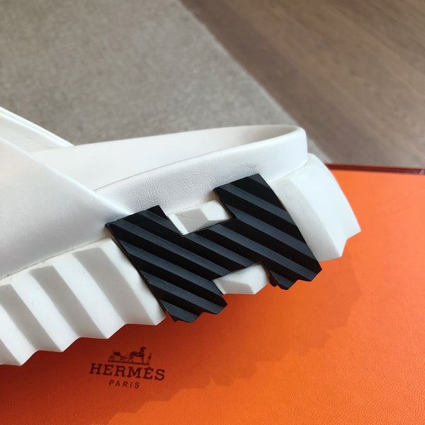 HM INFRA SANDAL WHITE CALFSKIN