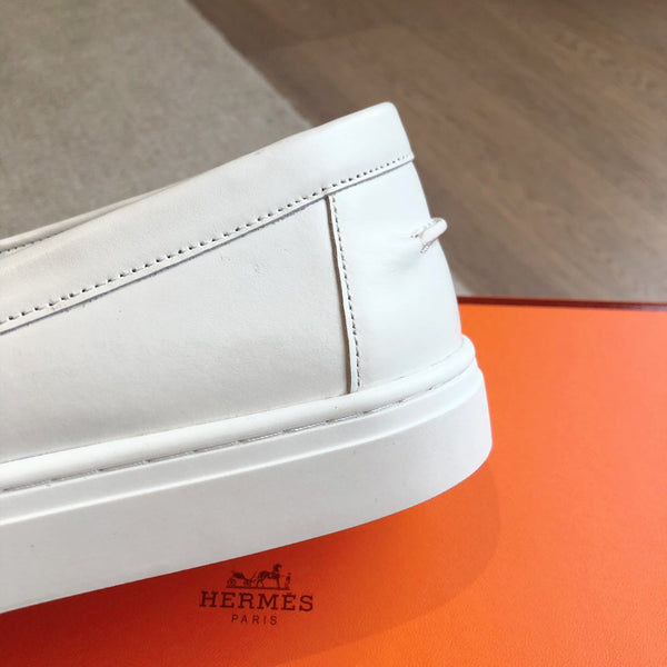HM IKE SLIP-ON SNEAKER WHITE CALFSKIN