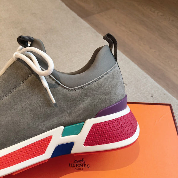 Sneaker HM Just in pelle scamosciata grigia