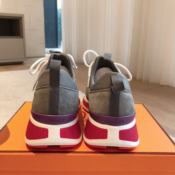 Sneaker HM Just in pelle scamosciata grigia