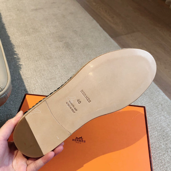 HM Trip Espadrille BLack Calfskin