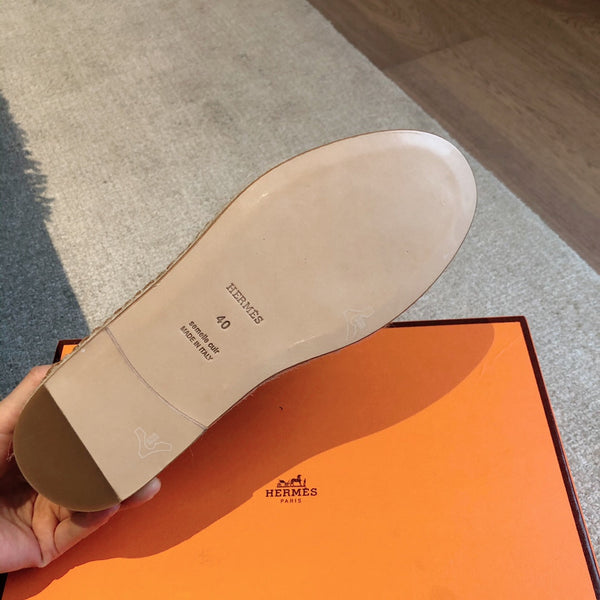 HM Trip Espadrille Brown Calfskin