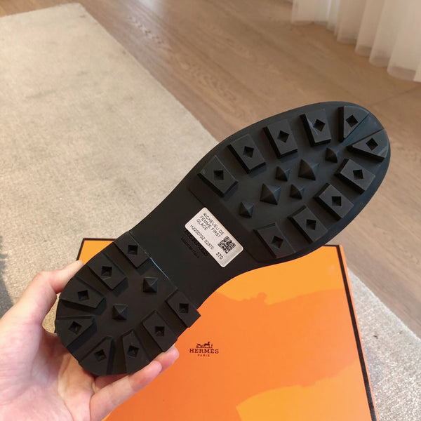 Stivaletto HM Funk in pelle di vitello grigia