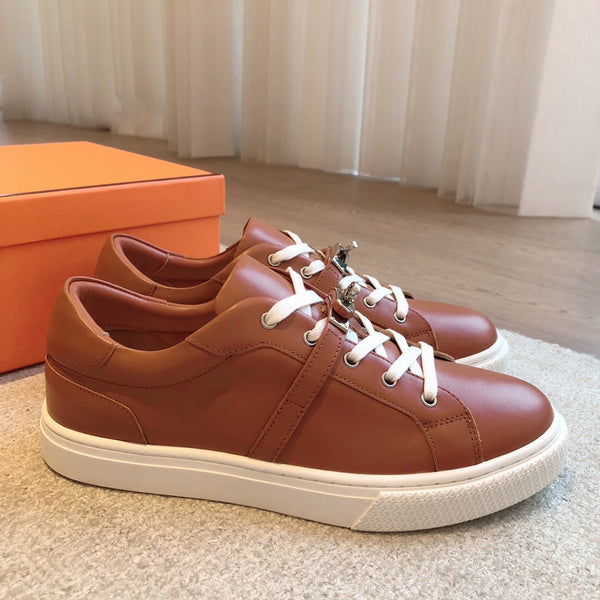 HM Day Sneaker Brown Mix White Lambskin 970888