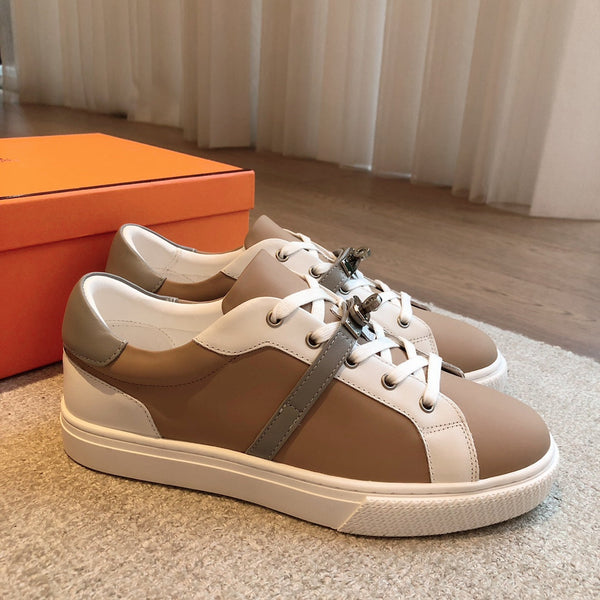 HM Day Sneaker White Mix Brown Lambskin 970889