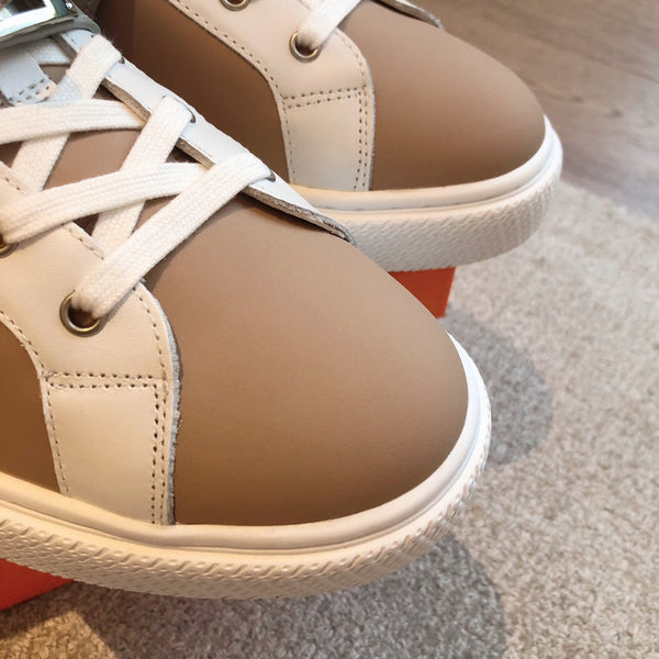 HM Day Sneaker White Mix Brown Lambskin 970889