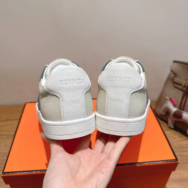 HM 25 Boomerang Sneaker Grey White Red Calfskin