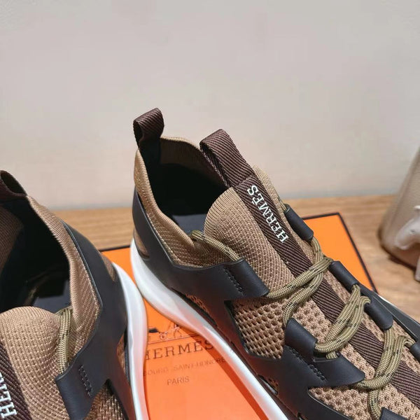 Sneaker HM 25 Katana Nero Marrone Pelle di vitello 353494