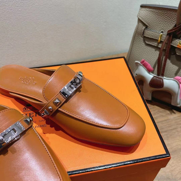 HM OZ Mule 25 Brown Calfskin