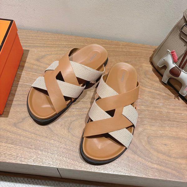 HM 25 Kazimir Sandalo Pelle Di Vitello Tela